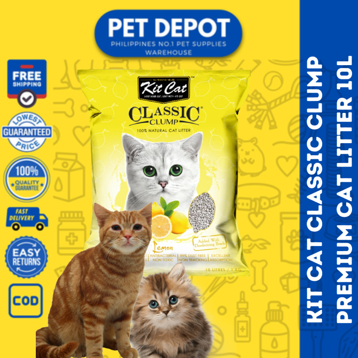 Kit Cat Classic Clump Premium Cat Litter 10L Lazada PH