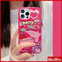 ✜ Mowin - เข้ากันได้สำหรับ เคสไอโฟน เคสไอโฟน11 เคสโทรศัพท์ iphone 14 pro max 14 Plus สำหรับ iPhone 14 Pro Max เคส iPhone TPU เคสแบบนิ่ม ลูกอม เคลือบมัน กันกระแทกกล้องป้องกัน สีชมพู สำหรับ iPhone 13 Pro max 12 Pro Max 11 Pro max xr xs max 7Plus 7 8