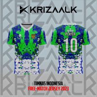 New Fashion BAJU ATASAN ANAK DAN DEWASA TIMNAS INDONESIA TERBARU FREE NICKNAME FULL PRINTING 2023