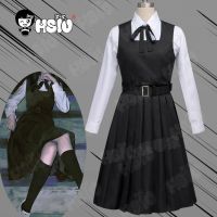 Mitaka Asa Cosplay Costume Anime Chainsaw Man Cosplay HSIU Black Uniform Pleated Skirt War Demon Cosplay Japanese School Uniform