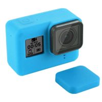 【❂Hot On Sale❂】 uk7asf เคสผิวป้องกันซิลิโคนนิ่มกล้องมี7สีสำหรับ Gopro Hero 7สีดำ