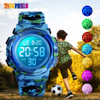 SKMEI Military Kids Sport Watches 50M Waterproof Electronic Wristwatch Stop Watch Clock Children Digital Watch For Boys Girls