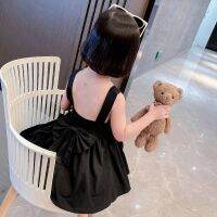 【Ladies shop】2022ฤดูLadies shopเปลือย BowDress BabyBirthday PartyChildren Vestidos เสื้อผ้า