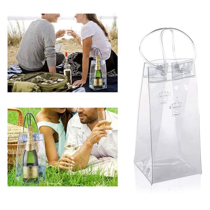 2-pcs-ice-wine-bag-with-handle-portable-collapsible-clear-wine-pouch-cooler-for-party-outdoor-champagne-cold-beer