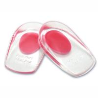 1pair Soft Silicone Gel Insoles For Heel Spurs Pain Foot Cushion Foot Massager Care Half Heel Insole Pad Height Increase