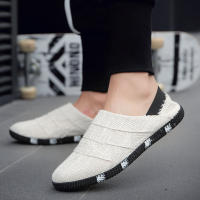 New Summer Autumn Canvas Mens Shoes Breathable Men Vulcanized Shoes Slip Wear Mens Flat Shoes Soft Casual Shoes Size 44