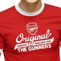 เสื้อฟุตบอลอาร์เซน่อล Arsenal Football Club T-Shirt The Gunners เสื้อฟุตบอล เสื้อกีฬา ทีม Arsenal เสื้อบอลผู้ชาย เสื้อออกกำลังกายผู้ใหญ่ เกรด AAA WHITE Collar