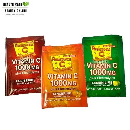 Resistance C Vitamin C 1000mg plus Electrolytes 3 Assorted Flavor 100