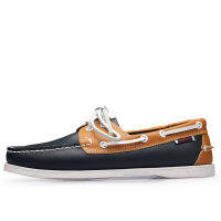 Docksides Sebago ต้นฉบับหนังแท้ผู้ชายรองเท้าขับรองเท้าคลาสสิกรองเท้าเรือเฟอร์รี่และรองเท้าแบนรองเท้าเรือรองเท้านันทนาการ