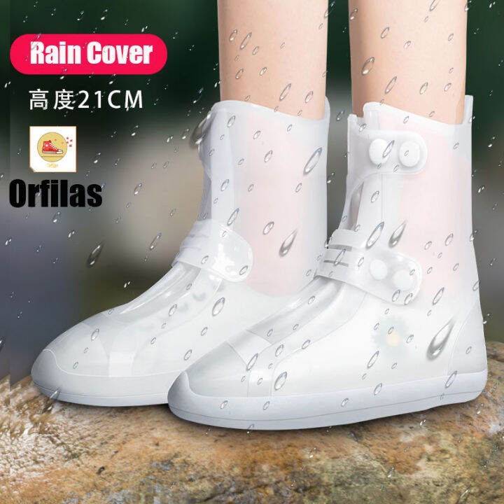 orfilas-รองเท้ากันฝน-รองเท้ากันน้ำ-แบบสั้น-ถุงคลุมรองเท้ากันน้ำ-รองเท้ากันฝนพีวีซีกันลื่น-ใส่เดินสบาย-rain-boots-36-45