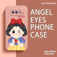 เคสกรอบโทรศัพท์เทอร์โม TPU ลาย Angel Eyes สำหรับ Samsung Galaxy S10e S9 S11E S20 S21 FE Plus S22อัลตร้า5G เคสเด็กผู้หญิงซิลิโคนนิ่มป้องกันเลนส์กล้องกรอบหลังสี่เหลี่ยมกันกระแทก