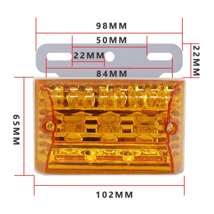 ไฟด้านข้าง-led-20ดวง24v-ประสิทธิภาพสูงสำหรับรถบรรทุกและรถโดยสารกันน้ำ