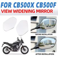 ✴สำหรับ Honda CB500X CB 500X CB500F CB500 X CB 500 F กระจกมองหลังมุมกว้างกระจกมองกระจกด้านข้างเลนส์นูนเพิ่มการมองเห็น