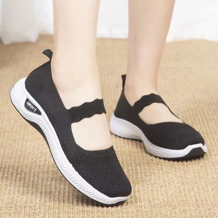 Vofox Simple Korean Fashionable Black casual shoes footwear sneakers ...