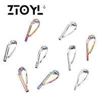 ZTOYL 1ชิ้นแหวนนำปลายด้านบนสีเงิน/สีรุ้งปราศจากการพันกันสำหรับอุปกรณ์ตกปลาคันเบ็ดหมุน