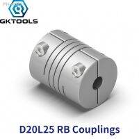 D20L25 Aluminium CNC Flexible Shaft Couplings Coupler Couples OD 20X25mm Bore 3mm to 10mm Stepper Motor 3D Printer Accessories