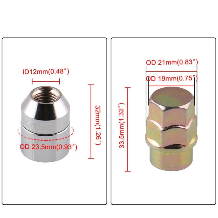 ขายดี-ad-สำหรับ-toyota-honda-acura-us-m12x1-5รถป้องกันการโจรกรรมล็อคล้อเหล็กถั่วล็อคโครเมี่ยม4-1ชุด