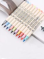 hot！【DT】 Bview 10 Colors Watercolor Markers Calligraphy Pens Soft for coloring