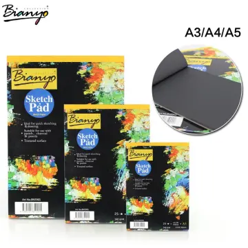 Bianyo bn5901 high quality sketch pad 210  148mm 25 black sheets  multi  color Buy Online at Best Price in Egypt  Souq is now Amazoneg
