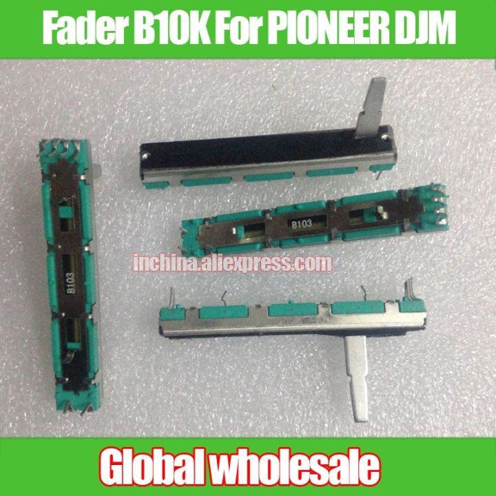 5pcs-60mm-straight-slide-potentiometer-b10k-for-pioneer-djm-400-500-600-mixer-volume-putter-dual-channel-fader-20mmd