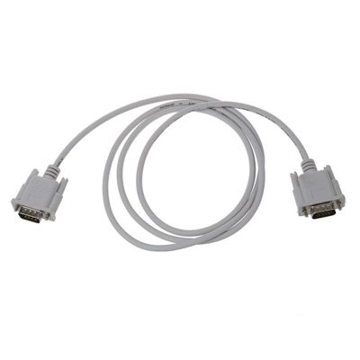 VGA DB15 Male To RS232 DB9 Pin Male Adapter Cable / Video Graphic Extension Cable (White, 1.5M)