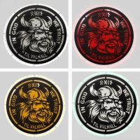 hotx【DT】 Vikings   Custom Rubber Morale Badge for Outdoor Helmet