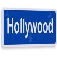 Hollywood Blvd ป้ายถนนลอสแอนเจลิสลาแคลิฟอร์เนียตกแต่งโลหะป้ายดีบุก20x30cm