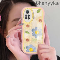 เคส Chenyyka สำหรับ Xiaomi Redmi โน๊ต11 Pro Note 5G 11e แฟชั่นเคสลายดอกไม้สดใสดีไซน์ใหม่ดอกไม้เล็กๆน้อยๆขอบครีมกันกระแทกแบบใสนิ่มเคสเคสมือถือโปร่งใสลายกล้องถ่ายรูปเรียบง่ายอ่อนโยนป้องกัน