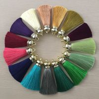 【YF】✜  1Pcs Silk Tassel Earrings pendant Charms Crafts End Caps Tassels Jewelry Making Accessories