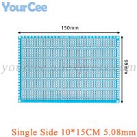 2pcs Single Sided PCB 10*15CM 2.54MM 5.08mm Spacing 10x15CM Universal Experimental Board Glass Fiber Blue Oil Universal Board