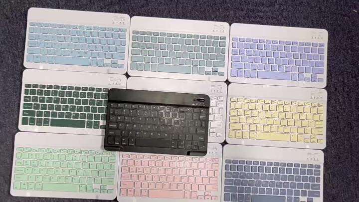 Terpakai efon Bimbit Panel Rata, Papan Kekunci Bluetooth, Mini Warna