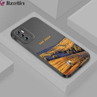 Jizetin เคสโทรศัพท์สำหรับ Xiaomi Poco M3 Poco M3 Pro M3 Poco Pro 5G Xiaomi Poco M5S การ์ตูนแฮปปี้จิตรกรแวนโก๊ะโทรศัพท์ดีไซน์กรอบกล้องเต็มรูปแบบซิลิโคนนุ่มเคสกันกระแทกป้องกัน TPU