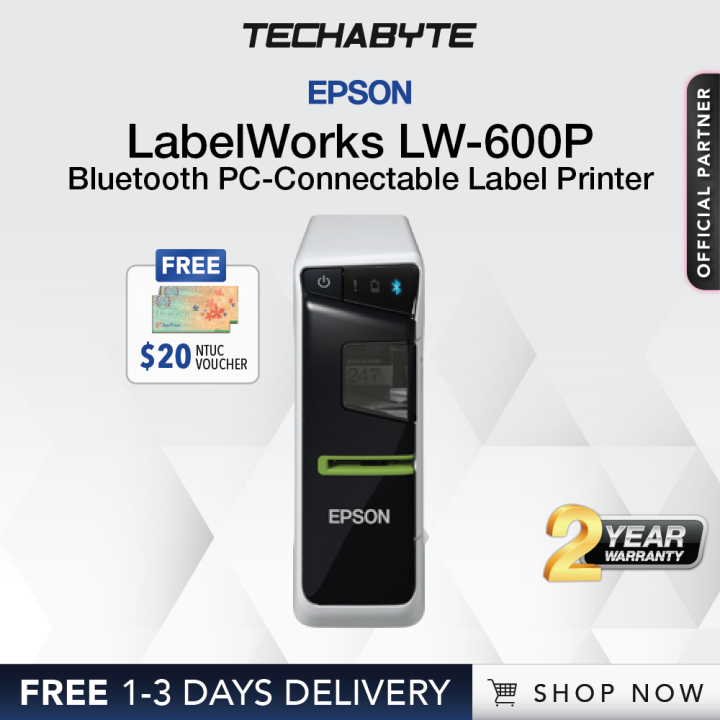 Epson LabelWorks LW600P Bluetooth PCConnectable Label Printer