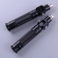 NEW Universal 1 Pair CNC Motorcycle Left Right Folding Foot Peg Rear Pedals Racing Bike Black