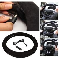 39 cm black any car model 12 V Auto Car Lighter Plug steering wheel cover heated Heating Electric Steering Wheel part