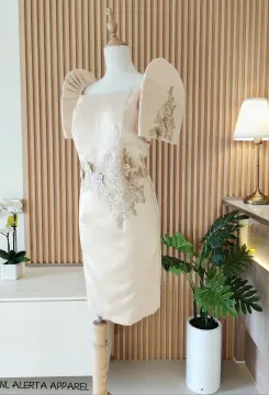 White Filipiniana Dress