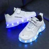 USB Rechargeable Lights Kids Shoes Marquee Glowing Shoes Boys Girls Tenis Basketball Sneakers Children Sports Skateboarding Shoe