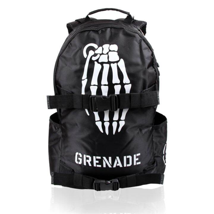 grenade-sport-backpack-multifunctionl-bag-skateboard-laptop-pack-large-capacity-unisex-travel-outdoor-cycling-student-backpack