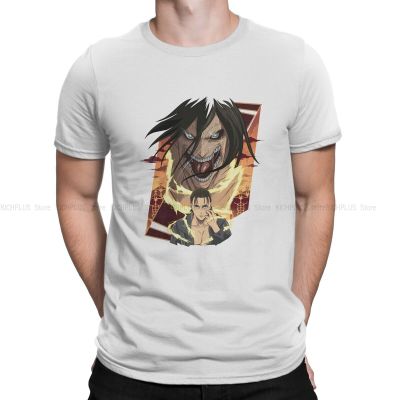 Attack On Titan Anime Tshirt Eren Classic Basic T Homme Men Clothes New Design Big Sale
