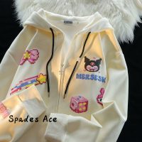 Spades Ace เสื้อฮู้ด เสื้อแขนยาวอบอุ่น หลวมและสบาย สไตล์ นุ่มนวล ทันสมัย สบายๆ WWY2391CJ4 38Z230919