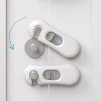 ✺❀ Home Security Protection Lock Children Anti-Open Micro-Wave Oven Cabinet Door Locks Gray Doors Buckle Baby Safety Accessories