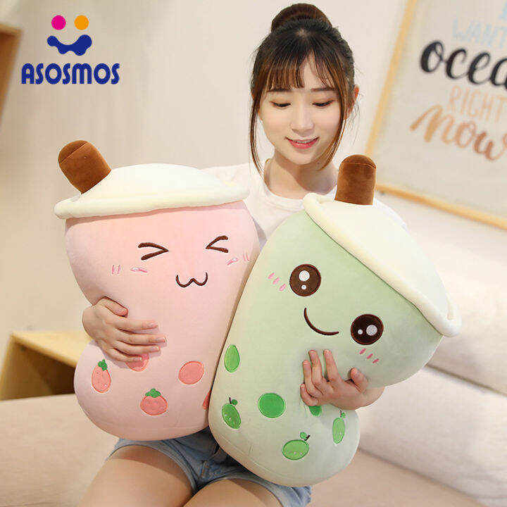 asm-bubble-tea-plush-doll-24-35-50-70cm-bubble-tea-plush-toy-stuffed-boba-plush-pillow-food-milk-tea-soft-doll-boba-fruit-tea-cup-with-smiling-face