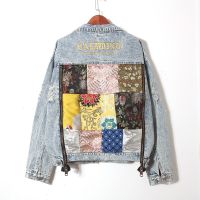 Women Pocket Splice Embroidery Denim Jacket Fashion Single Breasted Jeans Jaqueta Girl BF Coat Ropa Mujer