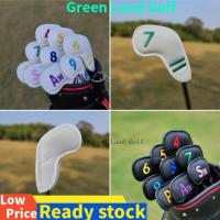 2023 NEW for✥ [Extended]Magnet closed Golf Iron Headcover Waterproof PU Leather Irons Head Cover Protector 9Pcs Golf Accessories