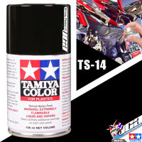 TAMIYA 85014 TS-14 BLACK COLOR SPRAY PAINT CAN 100ML FOR PLASTIC MODEL TOY สีสเปรย์ทามิย่า พ่นโมเดล โมเดล VCA GUNDAM