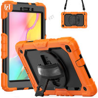 【พร้อมฟิล์มหน้าจอ】 Casing Tablet Fzt สำหรับซัมซุงกาแล็กซีแท็บ S6 Lite 10.4 "(2022) / SM-P613 P619ปลอกซิลิโคน TPU และ PC นิ่มมีขาตั้งในตัว + Tali Bahu + สายรัดข้อมือ