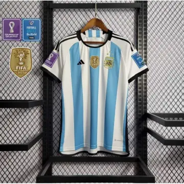 Argentina Three Star 22/23 Home Jersey – Messi Name already customized –  Excel Nutritional