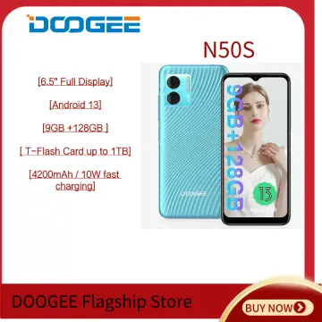 DOOGEE N50 PRO Cell Phone,Android 13 Smartphone,20GB+256GB(1TB TF),6.52  HD+,50MP AI Camera Android Phone,18W Fast Charge,4200mAh Battery Mobile