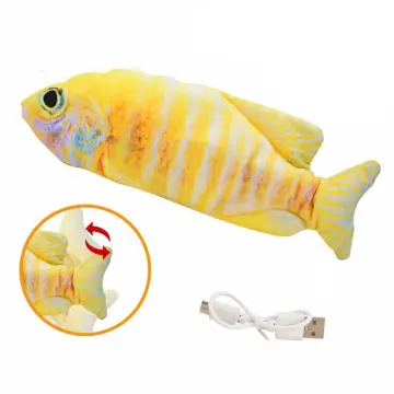 Electric Flopping Fish 10.5, Moving Cat Kicker Fish Toy, Realistic Floppy Fish  Dog Toy, Wiggle Fish Catnip Toys, Motion Kitten Toy, Plush Interactive Cat  Toys, Fun Toy for Cat Exercise 