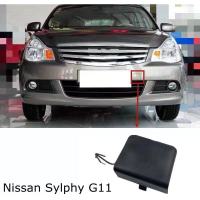 ฝาครอบตะขอลากจูง กันชนหน้า สําหรับ Nissan Sylphy G11 facelift 2008-2014 2009 2010 2011 2012 2013 2014